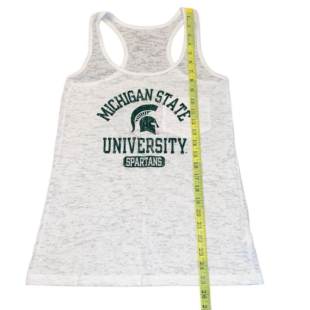 Michigan State University Tank Top MSU Burnout - Picture 3 of 7